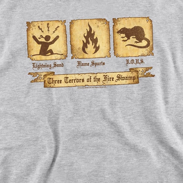 The Princess Bride Unisex Adult Three Terrors Sweatshirt