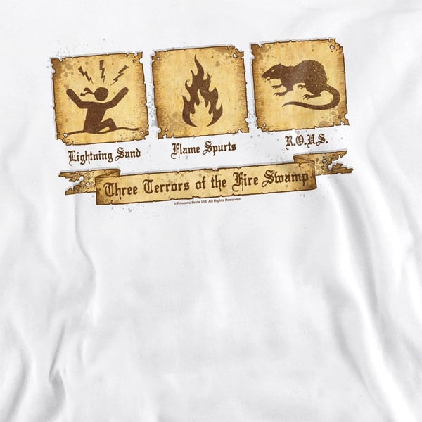 The Princess Bride Unisex Adult Three Terrors Sweatshirt