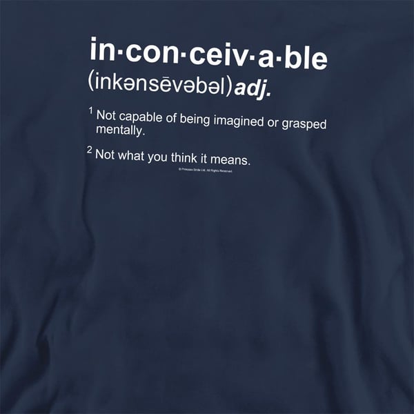 The Princess Bride Unisex Adult Definition Sweatshirt