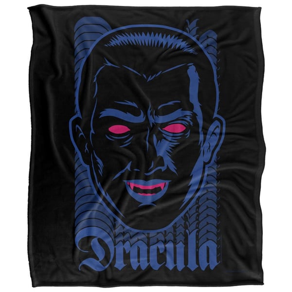 Universal Monsters Silky Neon Dracula Soft Touch Blanket