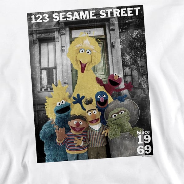 Sesame Street Unisex Adult Best Address Sweatshirt