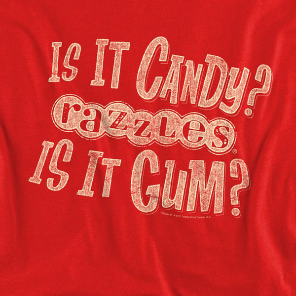 Dubble Bubble Unisex Adult Razzles What Is This Sweatshirt