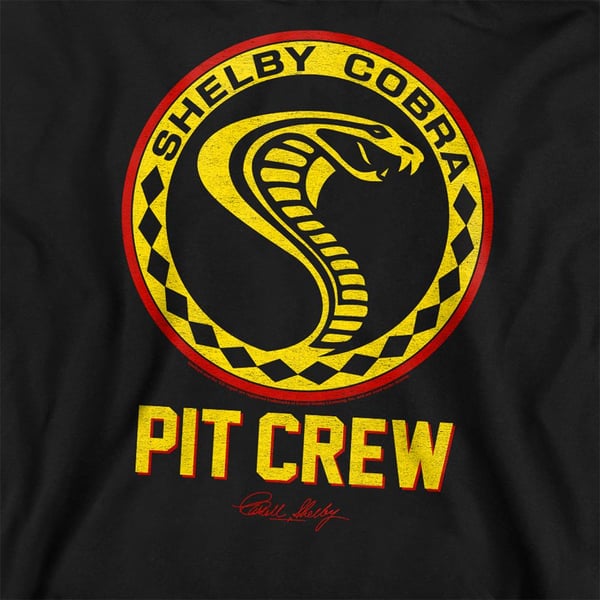 Carroll Shelby Unisex Adult Pit Crew Vintage Badge Sweatshirt
