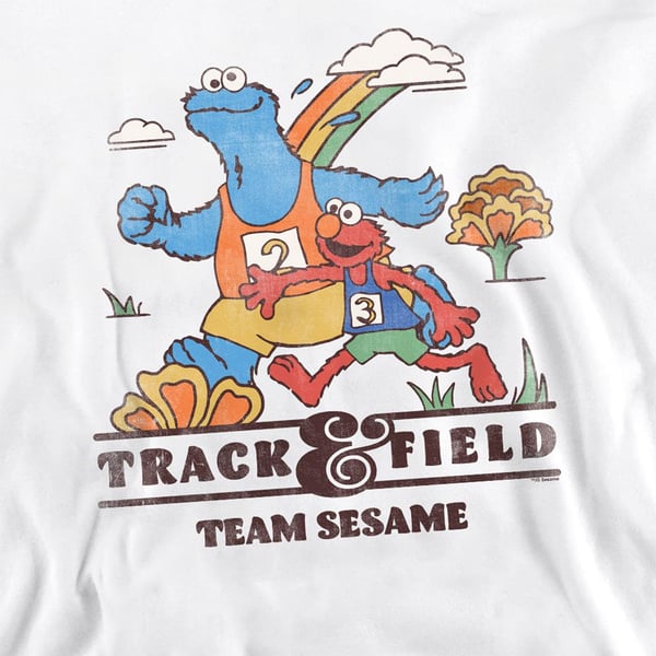 Sesame Street Unisex Adult Track Field Sweatshirt