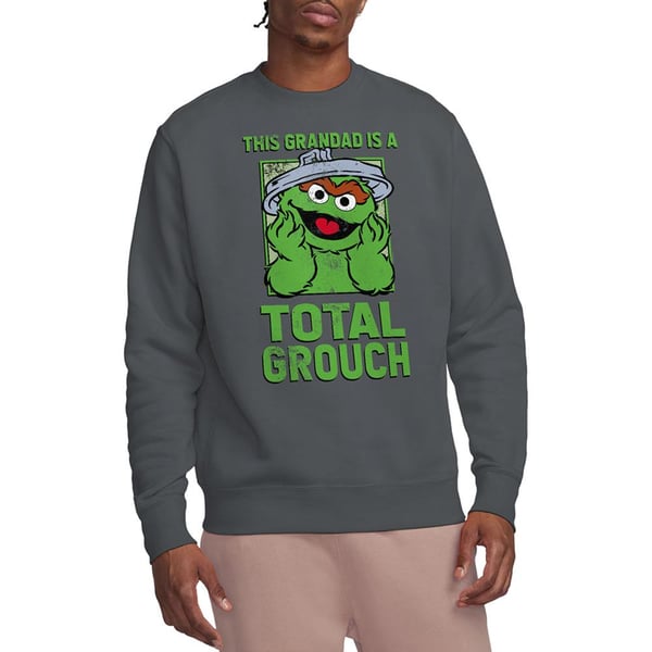 Sesame Street Unisex Adult Total Grouch Grandad Fathers Day Sweatshirt
