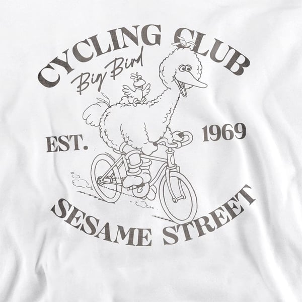 Sesame Street Unisex Adult Cycling Club Big Bird Sweatshirt