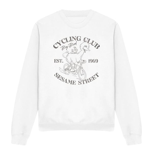 Sesame Street Unisex Adult Cycling Club Big Bird Sweatshirt