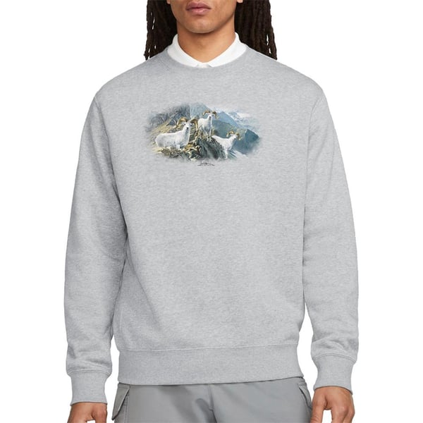 Wildlife Unisex Adult High Trails Dall Sheep Heather Sweatshirt