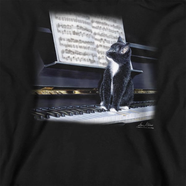 Wildlife Unisex Adult Kitten On The Keys Sweatshirt