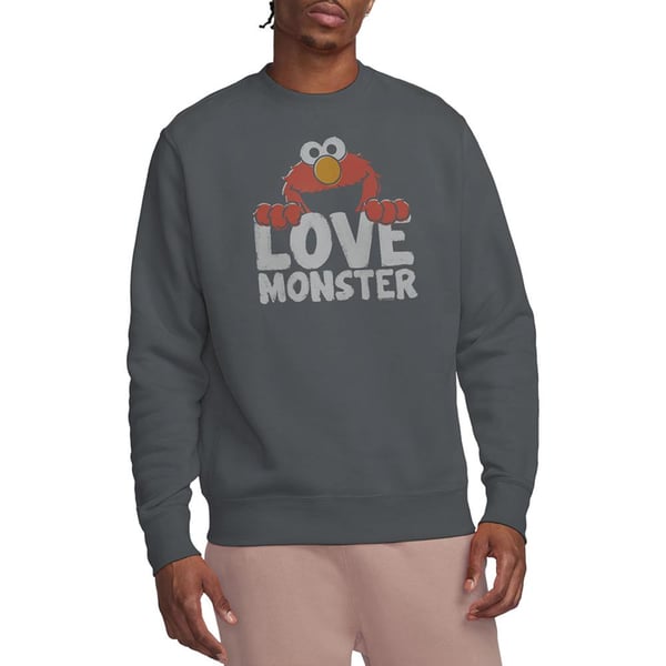 Sesame Street Unisex Adult Love Monster Elmo Sweatshirt