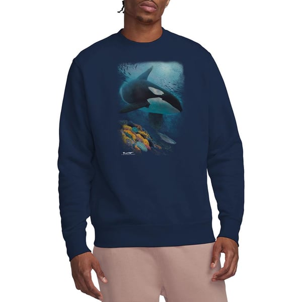 Wildlife Unisex Adult Salmon Hunter Orca Sweatshirt