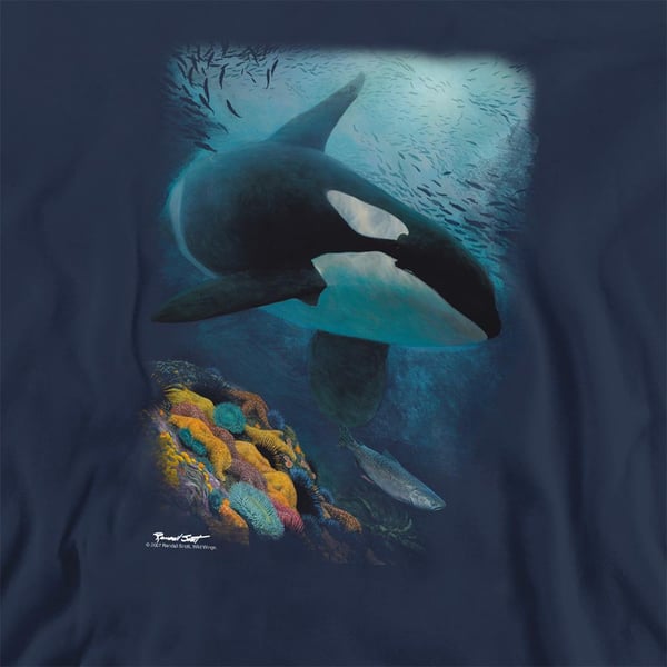 Wildlife Unisex Adult Salmon Hunter Orca Sweatshirt