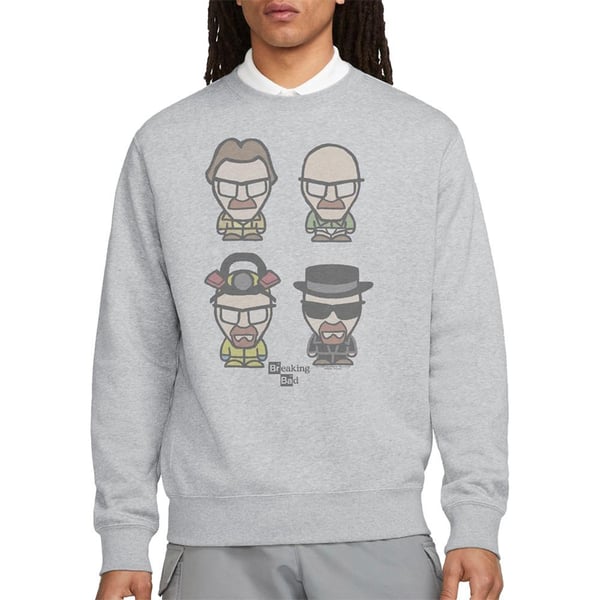 Breaking Bad Unisex Adult Faces Of Walt Heather Sweatshirt