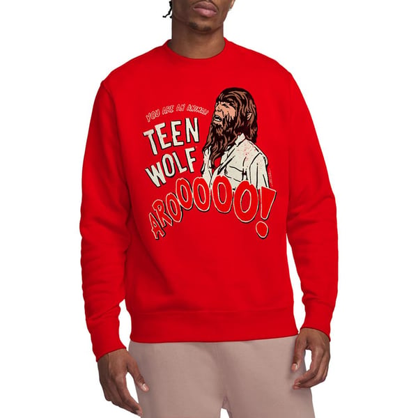 Teen Wolf Unisex Adult Animal Face Sweatshirt