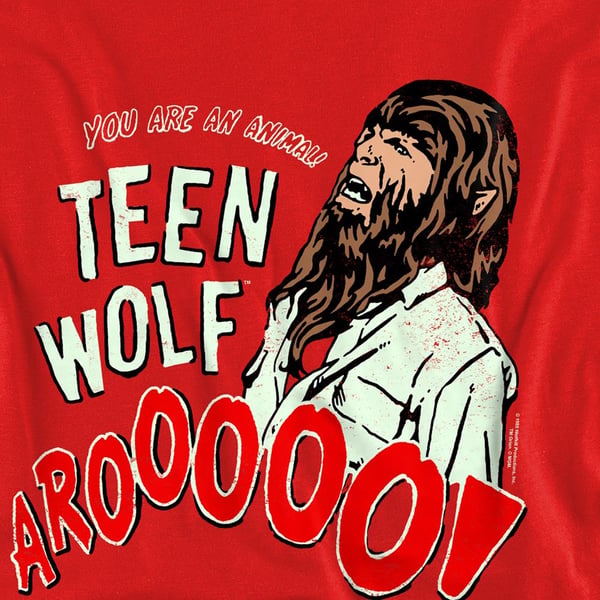 Teen Wolf Unisex Adult Animal Face Sweatshirt