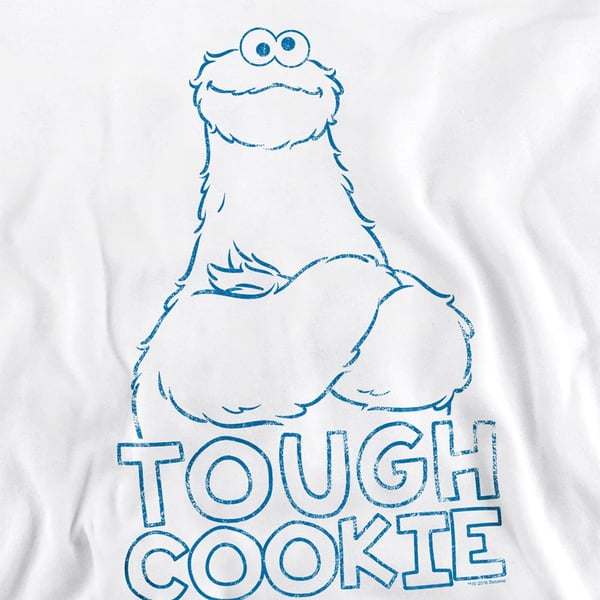 Sesame Street Unisex Adult Tough Cookie Monster Sweatshirt