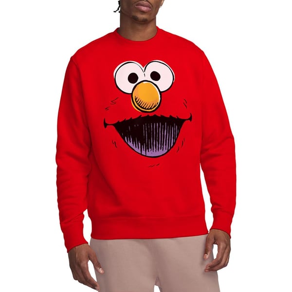 Sesame Street Unisex Adult Retro Elmo Sketch Sweatshirt