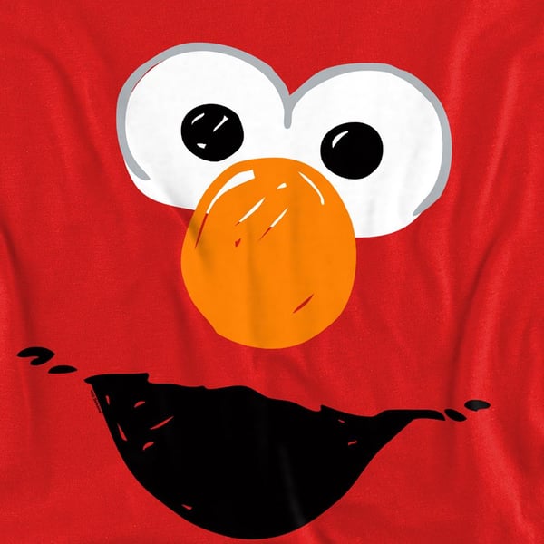 Sesame Street Unisex Adult Elmo Crayon Sketch Sweatshirt