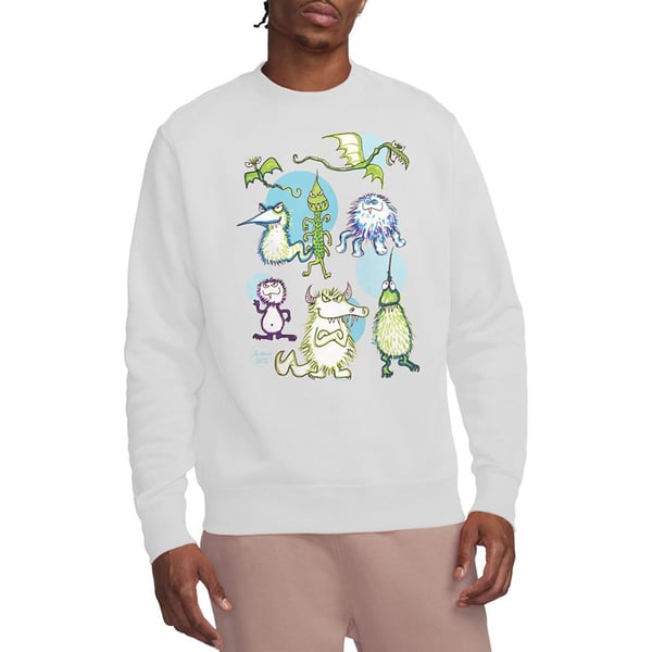 Jim Henson Unisex Adult Monster Doodles Sweatshirt