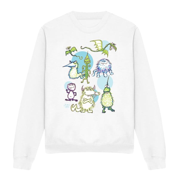 Jim Henson Unisex Adult Monster Doodles Sweatshirt