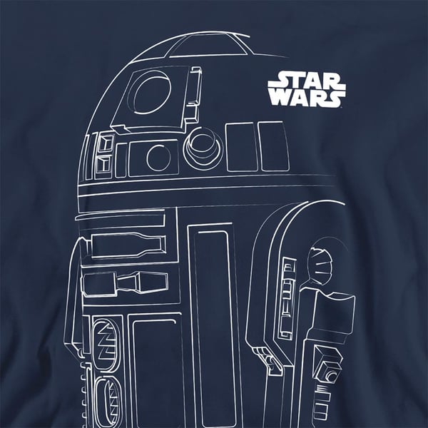 Star Wars Unisex Adult R2-D2 Outline Sweatshirt