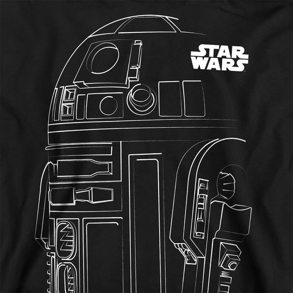 Star Wars Unisex Adult R2-D2 Outline Sweatshirt