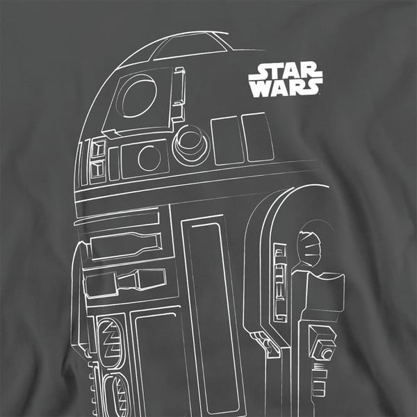 Star Wars Unisex Adult R2-D2 Outline Sweatshirt