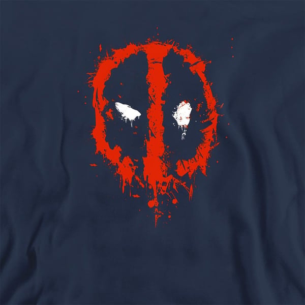 Deadpool Unisex Adult Painted Logo Sweatshirt