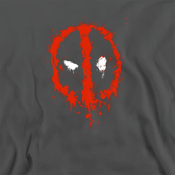 Deadpool Unisex Adult Painted Logo Sweatshirt