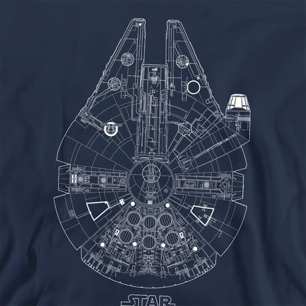 Star Wars Unisex Adult Millenium Lines Sweatshirt