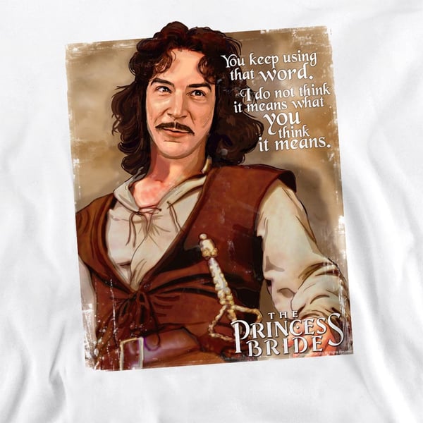 The Princess Bride Unisex Adult You Keep Using That Word Sweatshirt