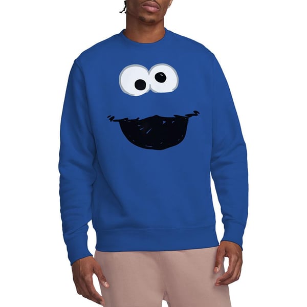 Sesame Street Unisex Adult Cookie Monster Crayon Sketch Sweatshirt