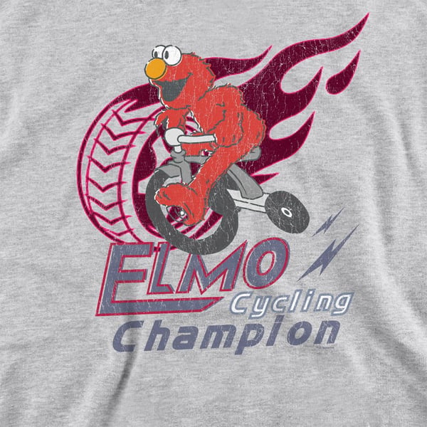 Sesame Street Unisex Adult Cycle Champion Elmo Sweatshirt