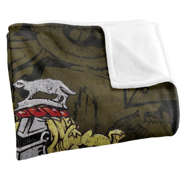 Harry Potter Soft Touch Hufflepuff Crest Blanket