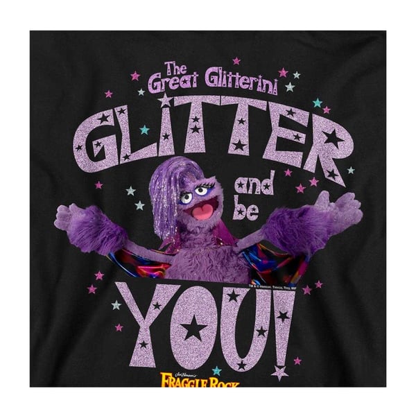 Fraggle Rock Unisex Adult Pride Glitter And Be You Great Glitterini Sweatshirt