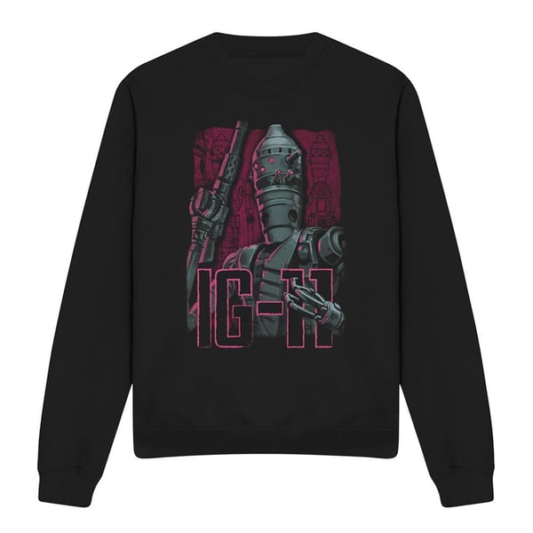 Star Wars: The Mandalorian Unisex Adult Bounty Hunter IG-11 Sweatshirt