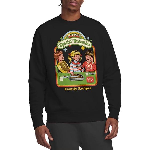 Steven Rhodes Unisex Adult Let´s Make Brownies Sweatshirt