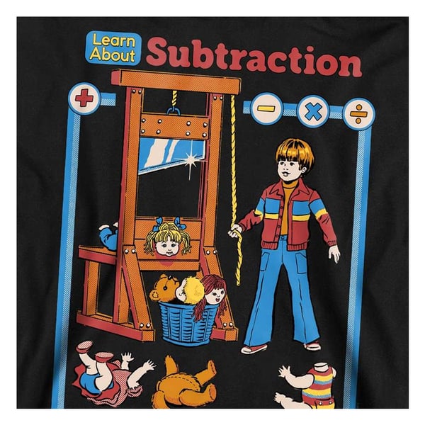 Steven Rhodes Unisex Adult Learn About Subtraction Sweatshirt