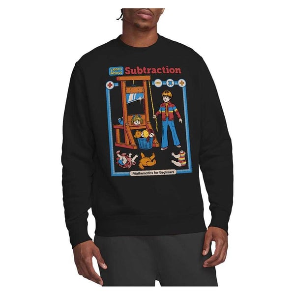 Steven Rhodes Unisex Adult Learn About Subtraction Sweatshirt