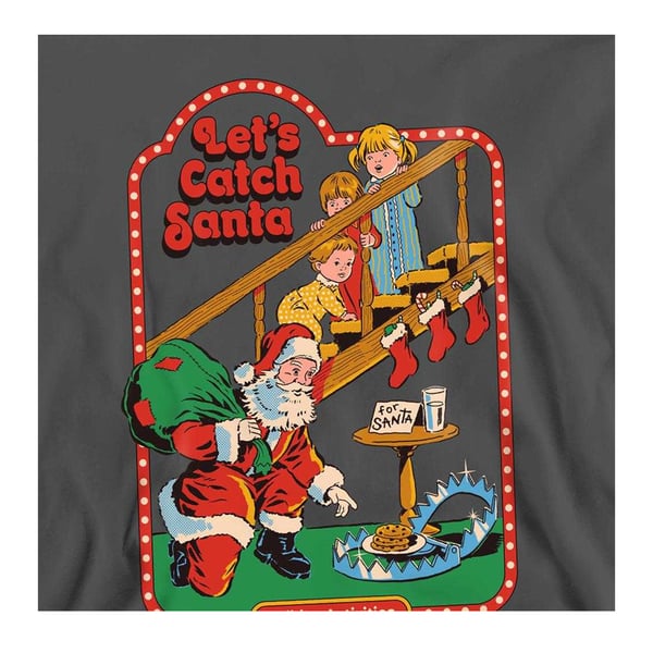 Steven Rhodes Unisex Adult Let´s Catch Santa Sweatshirt