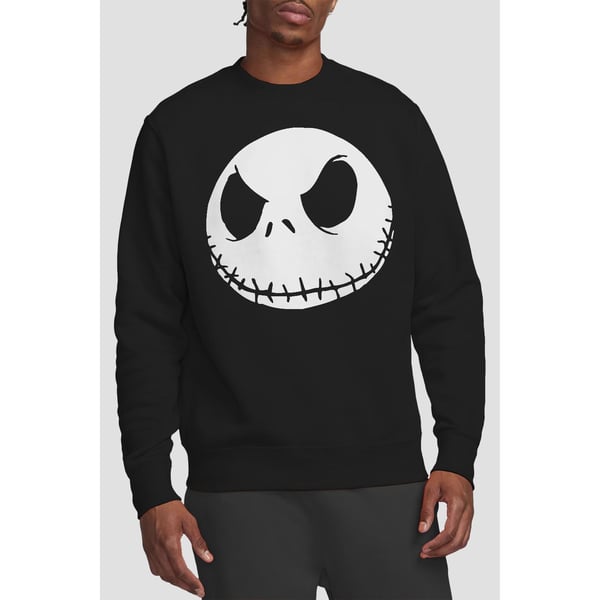 The Nightmare Before Christmas Unisex Adult Jack Face Sweatshirt