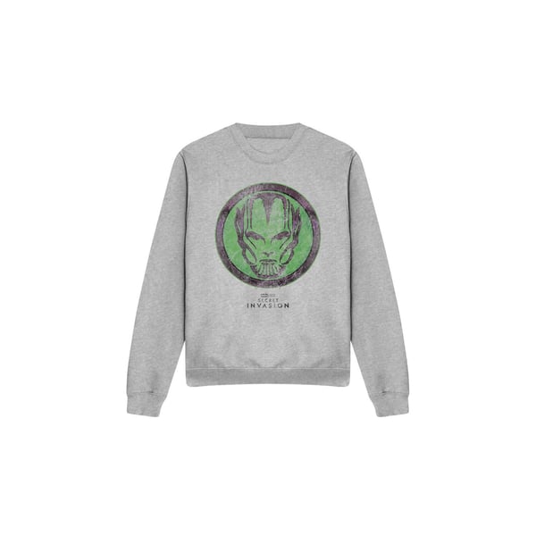 Marvel Unisex Adult Secret Invasion Badge Sweatshirt