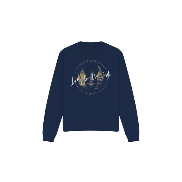 Star Wars Unisex Adult Long Live The Jedi Obi Wan Kenobi Sweatshirt