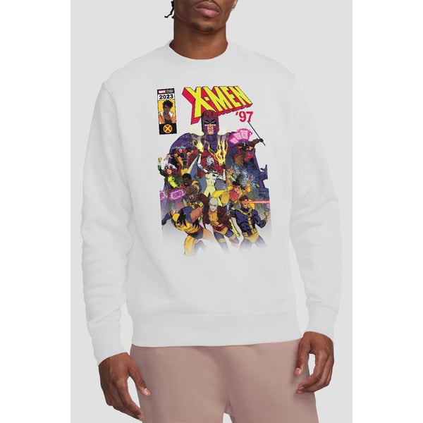 Marvel Unisex Adult X-Men Comic Cover Team Sweatshirt