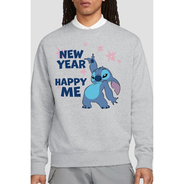 Lilo & Stitch Unisex Adult New Year, Happy Me Sweatshirt