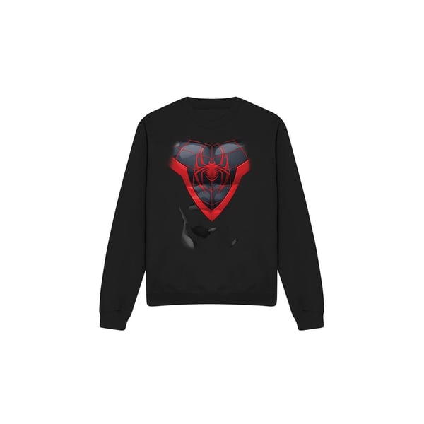 Spider-Man Unisex Adult Miles Morales Costume Sweatshirt