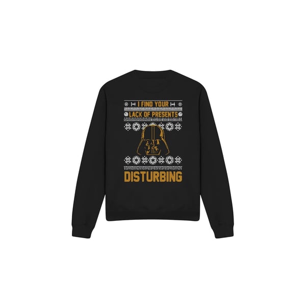 Star Wars Unisex Adult Lack Of Christmas Presents Fair Isle Sweatshirt