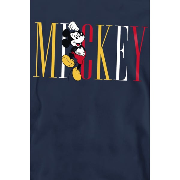Disney Unisex Adult Mickey Mouse Multicolour Name Sweatshirt