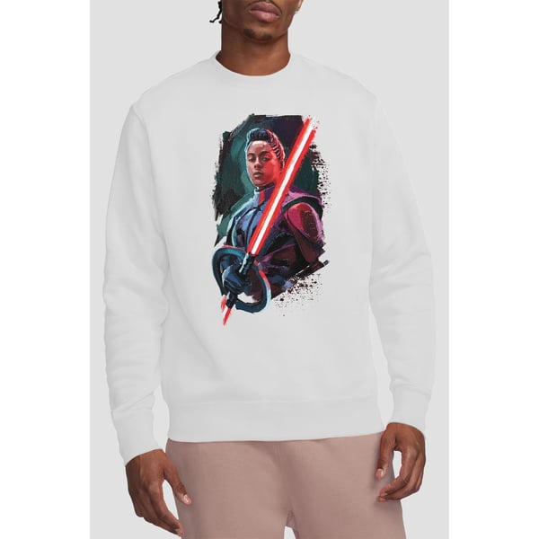 Star Wars Unisex Adult Obi Wan Kenobi Reva Painted Sweatshirt