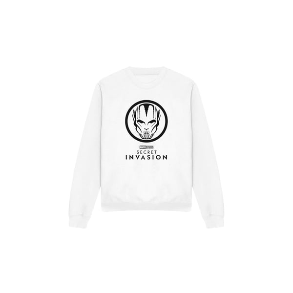 Marvel Unisex Adult Secret Invasion Mono Badge Sweatshirt